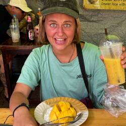 Letztes Frühstück und letzter Smoothie