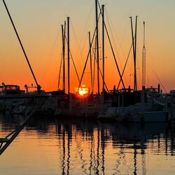 Sun setting