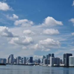 Mit dem Hop on Hop off Bus in Richtung Miami Down Town