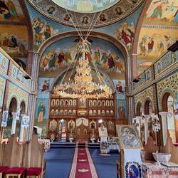 Orthodoxe Kirche von unserem Dorf