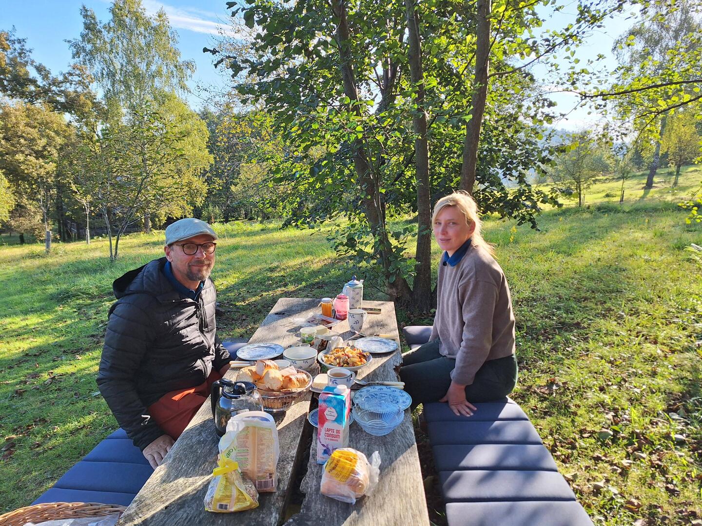 ...nochmal draußen frühstücken