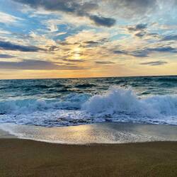morgens am Strand