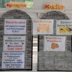 Wir haben uns dann doch für die kleine Kuchenauswahl entschieden!