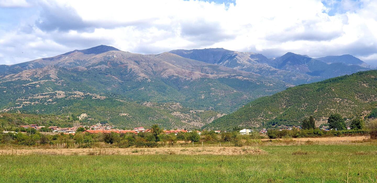 Noch ein Blick auf die sanfterem Hügel