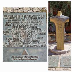 Het monument van Dietrich Bonhoeffer