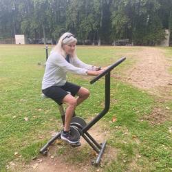 My kind of workout station - some serious biking????