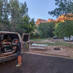 Am Camping angekommen