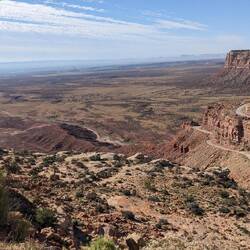 Die Passstraße entlang der 261er