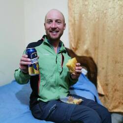 Und auf dem Zimmer noch Geburtstagskuchen und -Bier