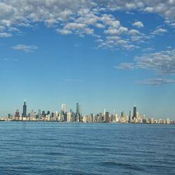 Chicago skyline. Look at that smooth water!