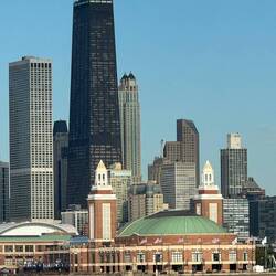 Navy Pier Auditorium in forefront