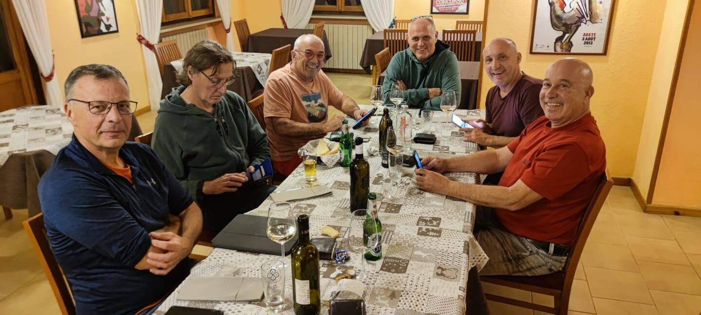 Der erste Abend in Italien.