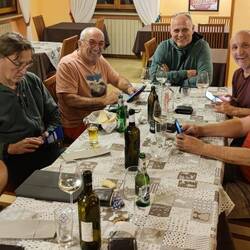 Der erste Abend in Italien.
