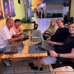 Pizza before cribbage