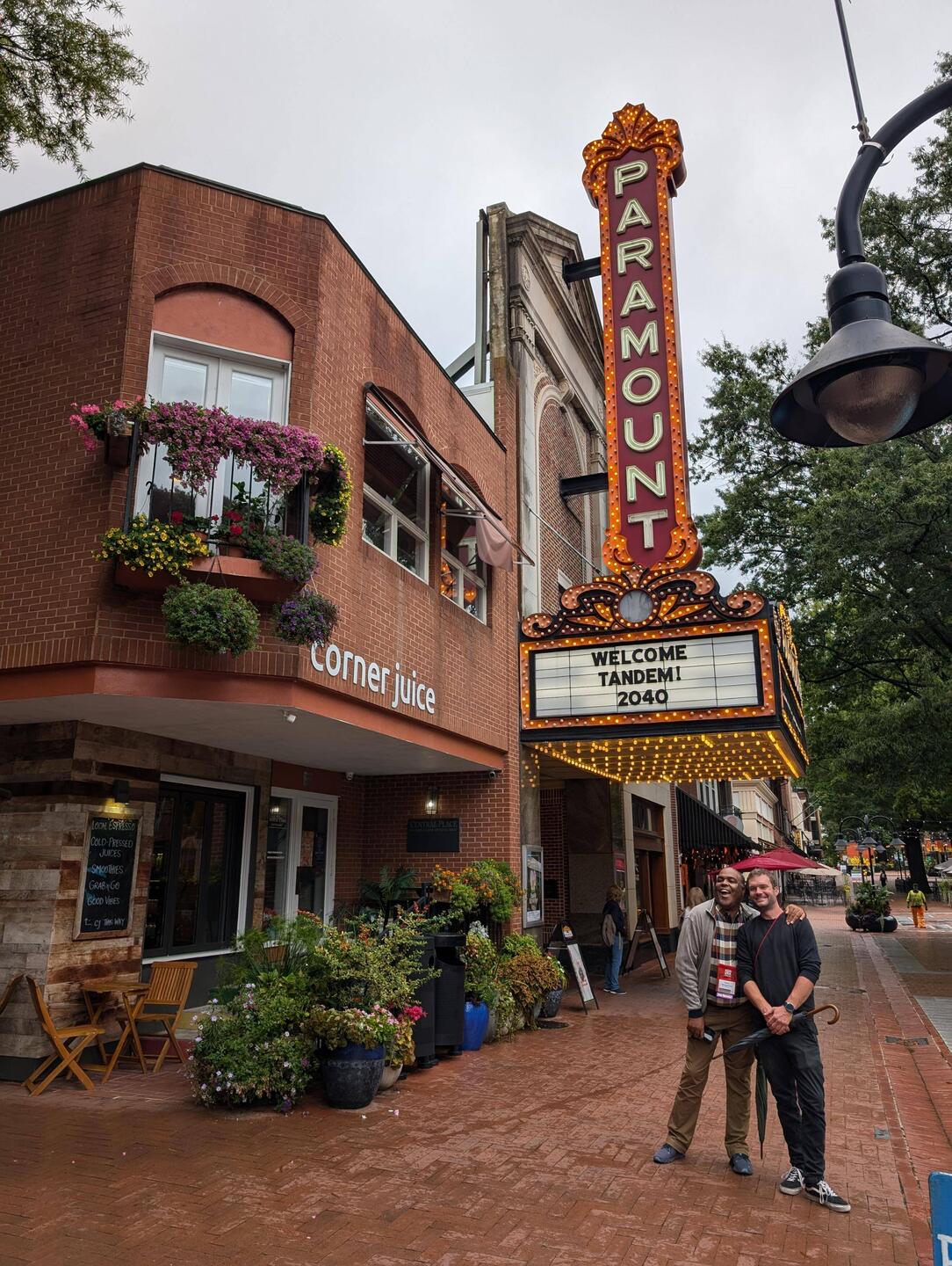 Marlon and Yannick looking forward to the tour at the Paramount Theater