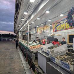 Disgusting seafood market at the wharf