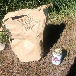 Trail Magic in Form von Bier am Parkplatz :)