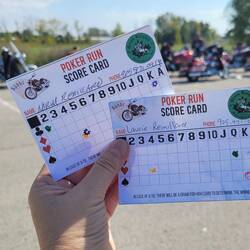 Stop three, Dunnville Memorial Arena. No shade, so we cooled off in the arena.