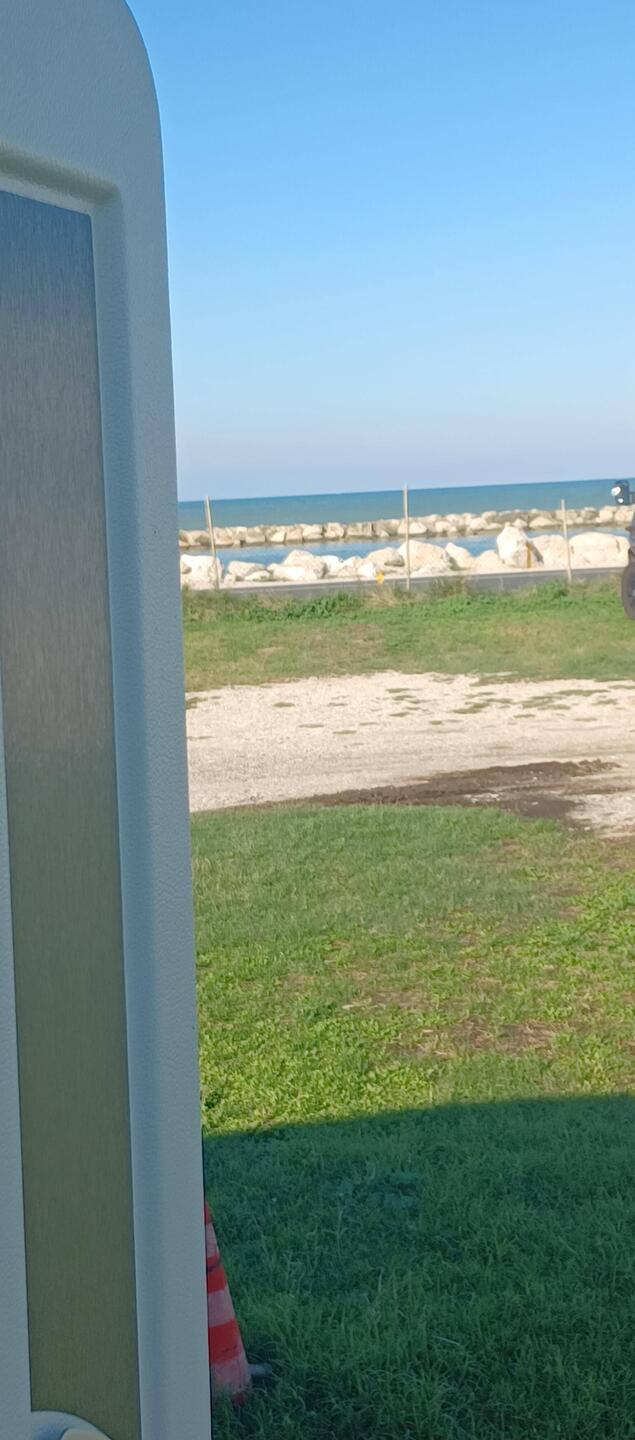 Unser Stellplatz direkt am Meer