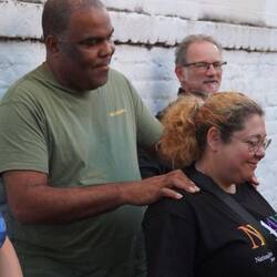 Marlon treating Alex to a much needed massage. Where's mine?