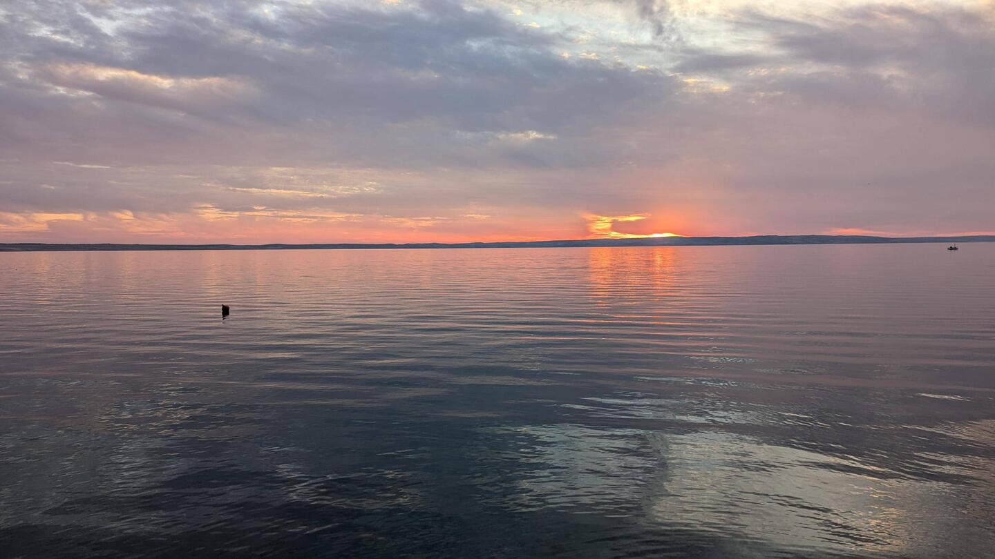 Grade noch rechtzeitig den Sonnenuntergang geschafft