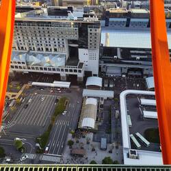 vom Tower auf den Bahnhof