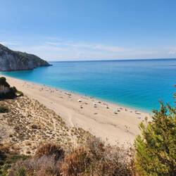 A few others had made the trek and a good few by boat from Agios Nikitas