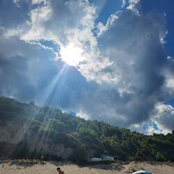 No sooner did we arrive than clouds followed.