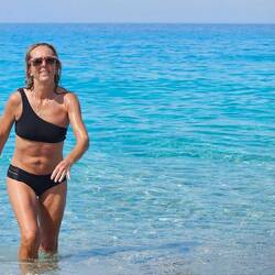 In her element, still busy being retired.