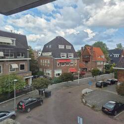 A view from our Motel window in Amsterdam