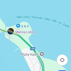 So sieht's bei Google aus, Brücke links