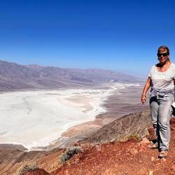 Blick vom Dandes View zum Badwater