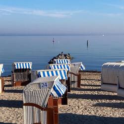 Die Ostsee war heute wundervoll ruhig.