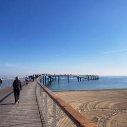 Die neue Seebrücke vom Timmendorfer Strand.