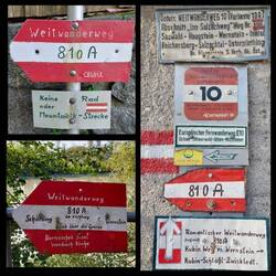 Jede Menge liebevoll geschriebene Wanderschilder!🙂👍