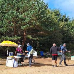 An impromptu coffee stop at the top of the mountain.