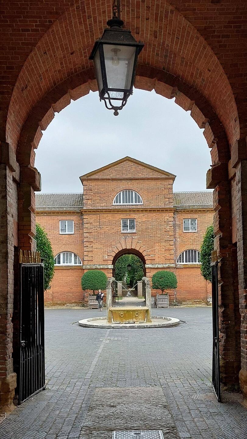 Visitor access to Houghton Hall is via the Stables