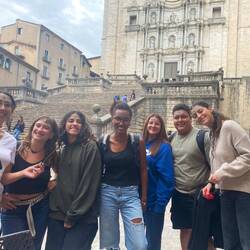 Fun encounter with young university students