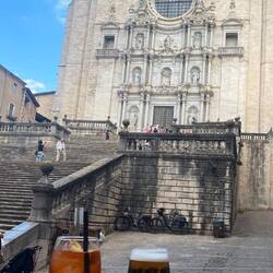 Had to pause for beers in front of the Catedral - great people watching