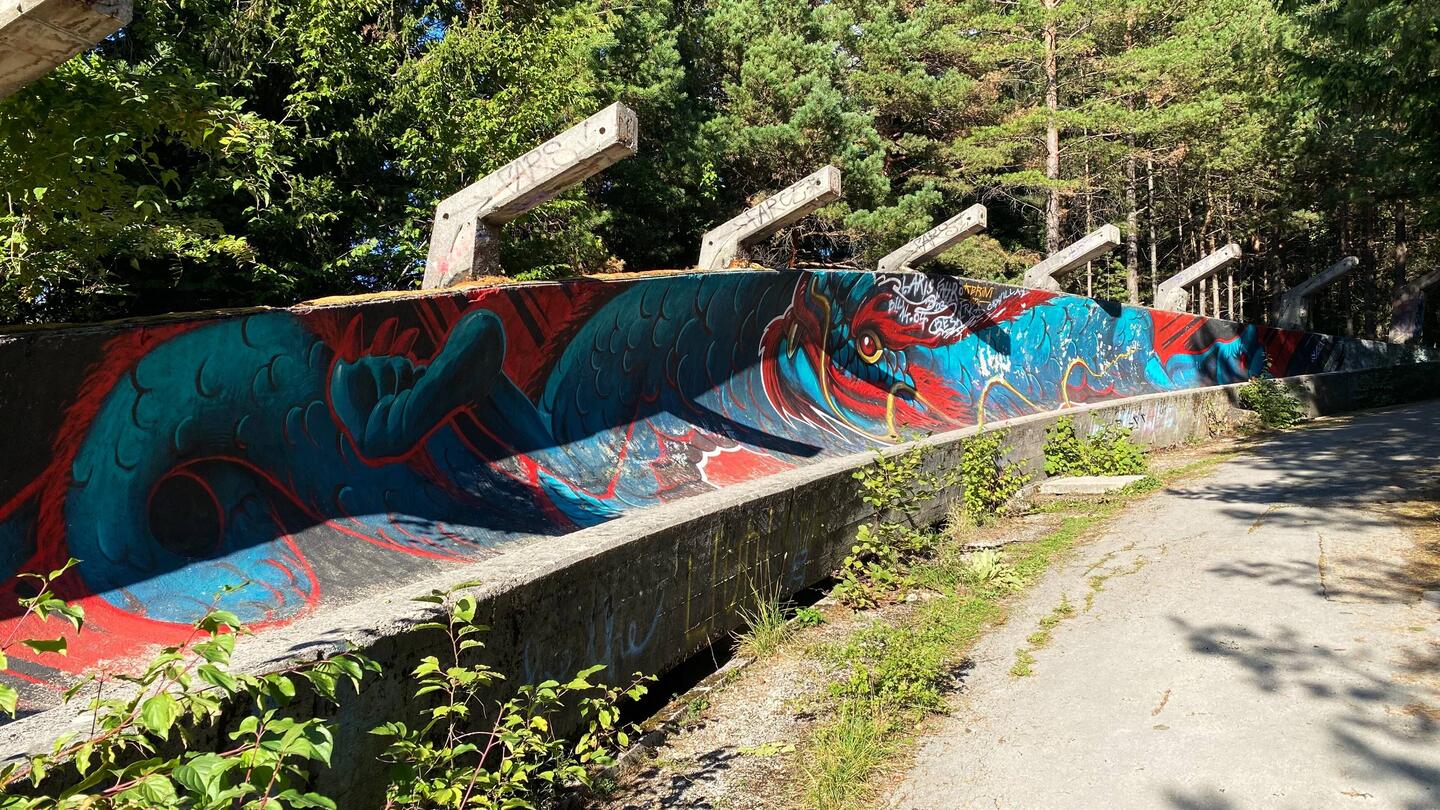 Unser Ziel: Lost places Olympiaschanze, Olympiahotel, Bobbahn