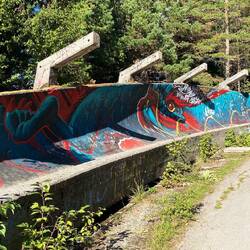 Unser Ziel: Lost places Olympiaschanze, Olympiahotel, Bobbahn
