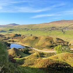 Looking down from Castle Ewen at Fairy Glen