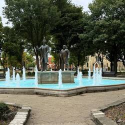 Washington Park where the Lincoln Davis debate occurred