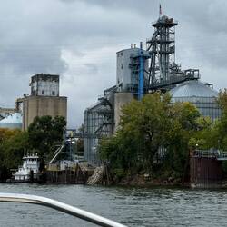 Lots of agriculture on the southern end of the Canal