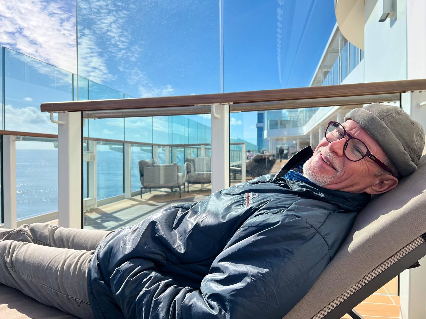 Jeff relaxing.