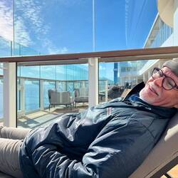 Jeff relaxing.