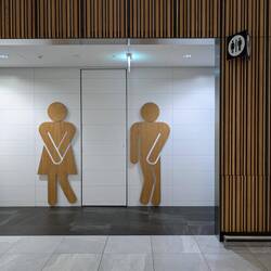 Airport toilets in Norway are cute!