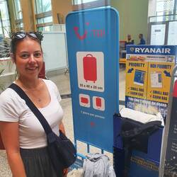 Ich bin selbst überrascht, dass der Rucksack passt. 😂