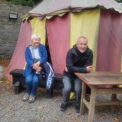 Lots of climbing stairs so it was nice to sit.