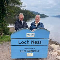 Katie and I on the banks of Loch Ness
